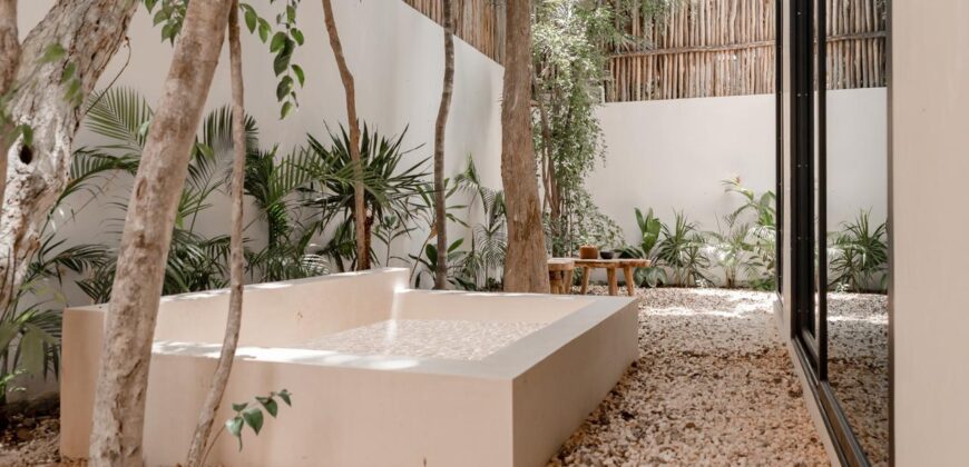 Garden house condo with private yard and plunge pool
